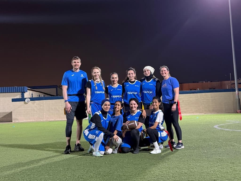 Girls flag football team