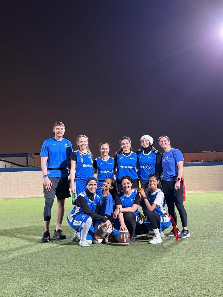 Girls flag football team